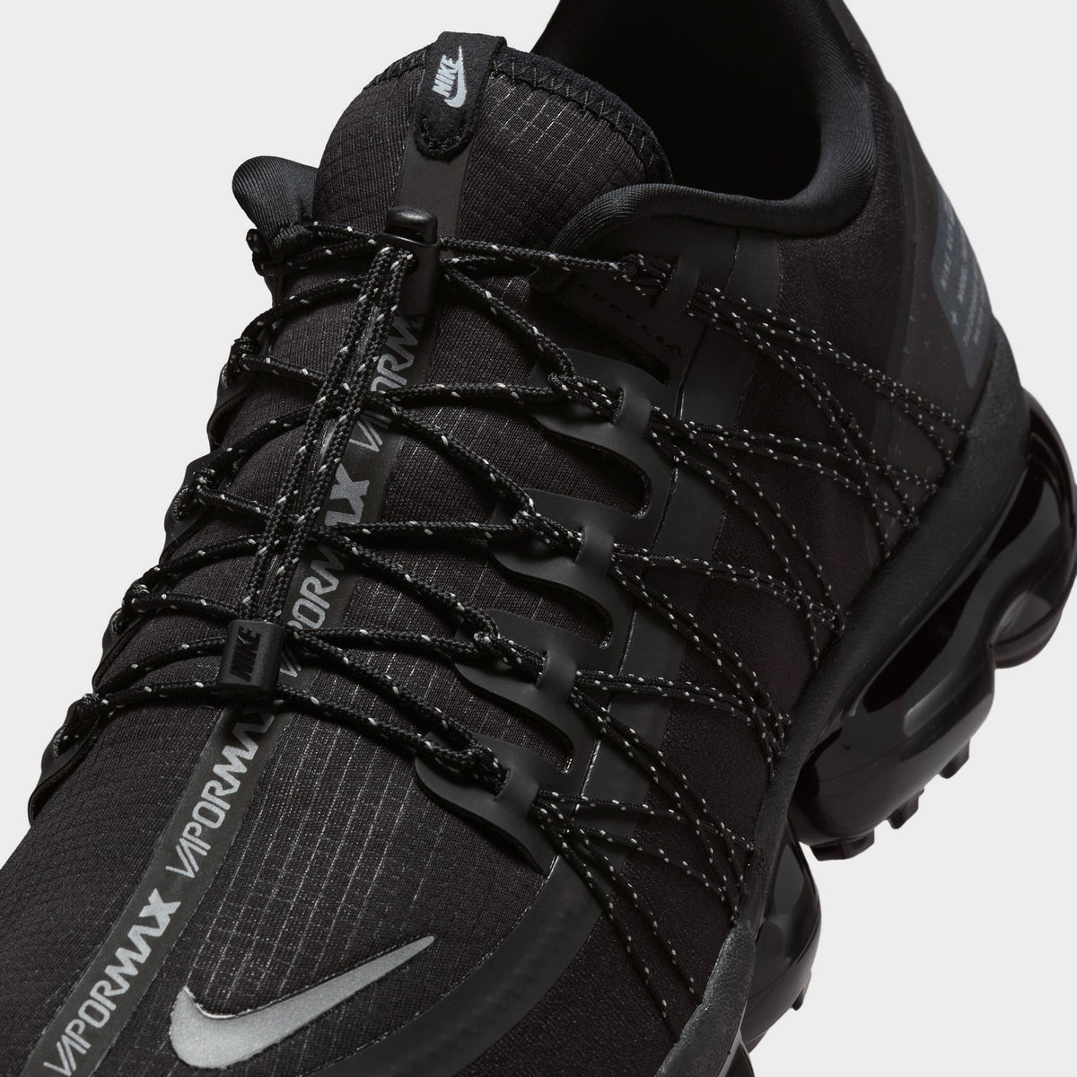Nike Air Vapormax Run Utility pour hommes Noir / Argent réfléchissant