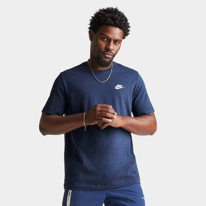 Nike Sportswear Club T-shirt Marine Minuit / Blanc