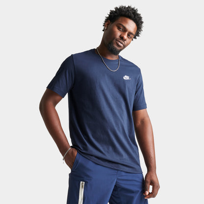 Nike Sportswear Club T-shirt Marine Minuit / Blanc