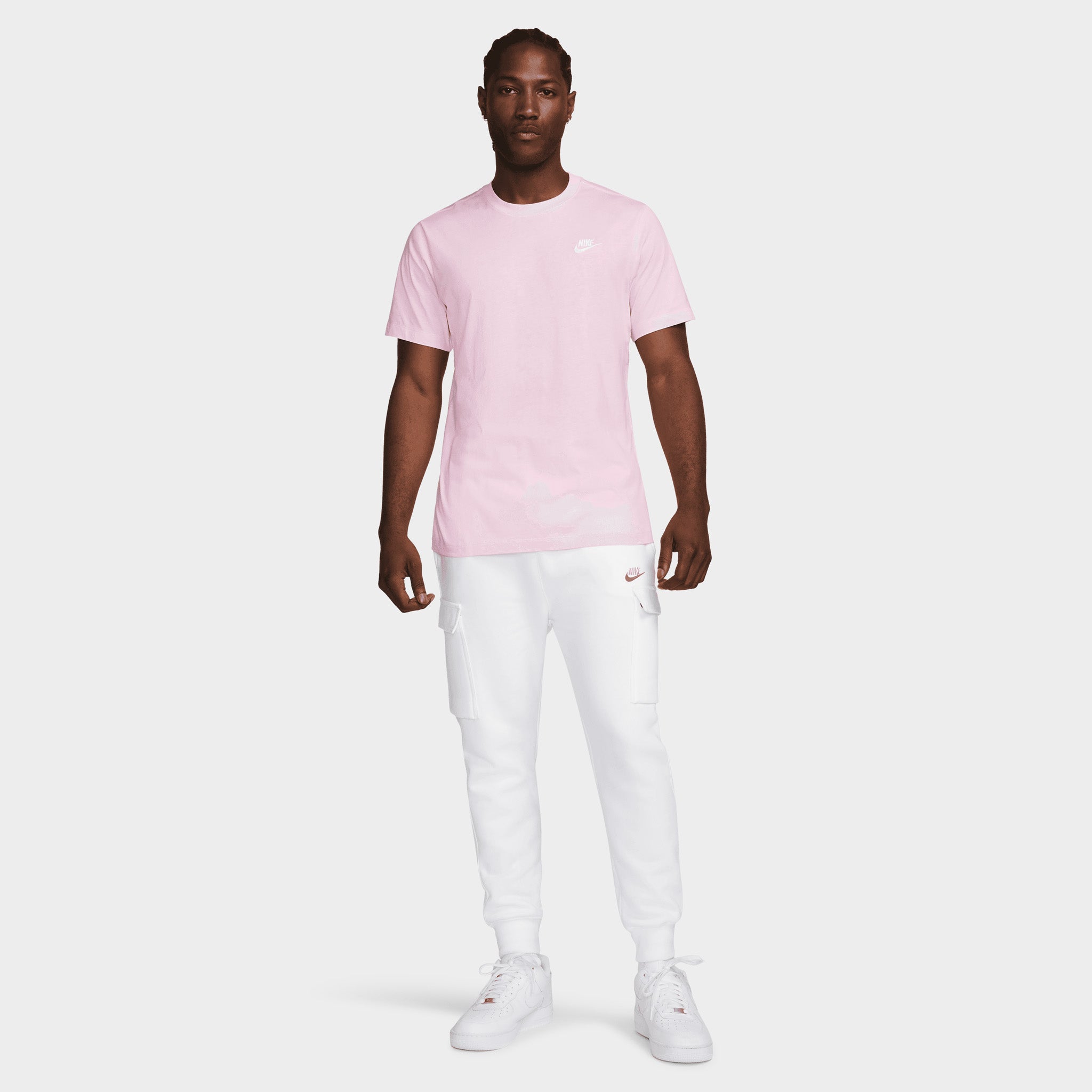 Nike Basic Club T-Shirt Pink Foam / White – JD Sports