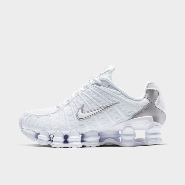 Nike Women's Shox TL White / White - Metallic Silver – JD Sports