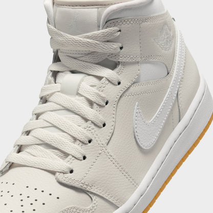Jordan Women's 1 Mid Phantom / White - Gum