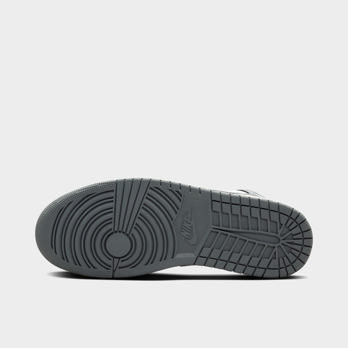 Jordan 1 Mid Black / Iron Grey - White