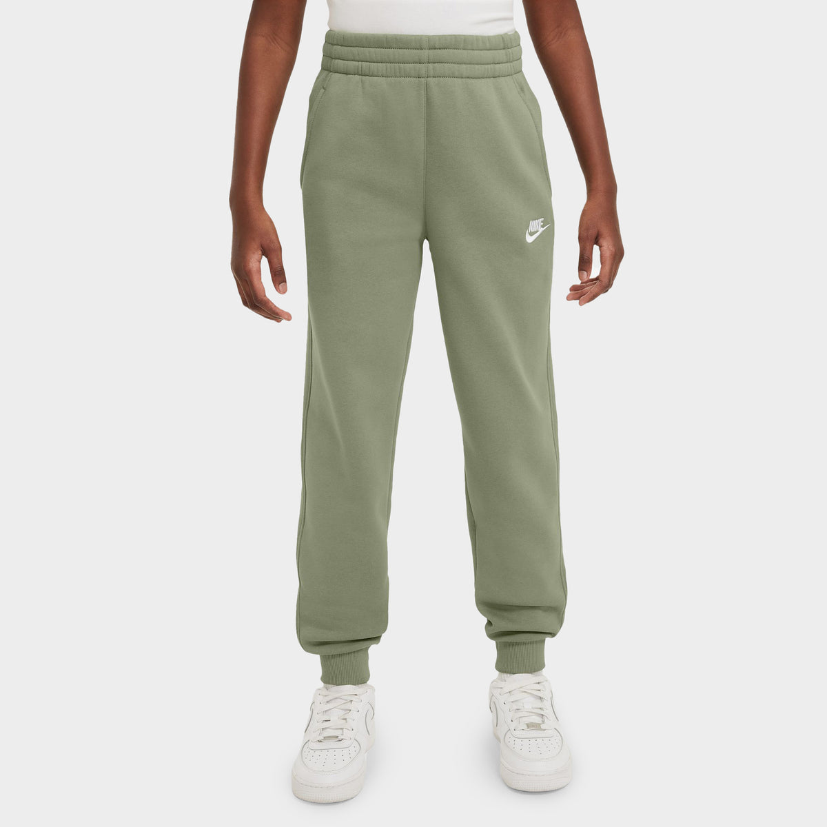 Nike Juniors' Club Fleece Joggers / Oil Green JD Sports