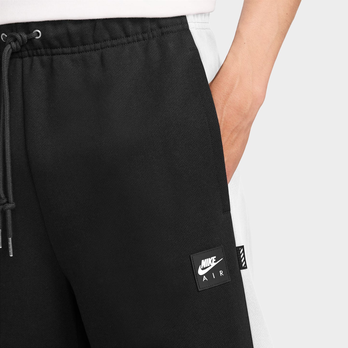 Nike Air Fleece Joggers Black / White - White