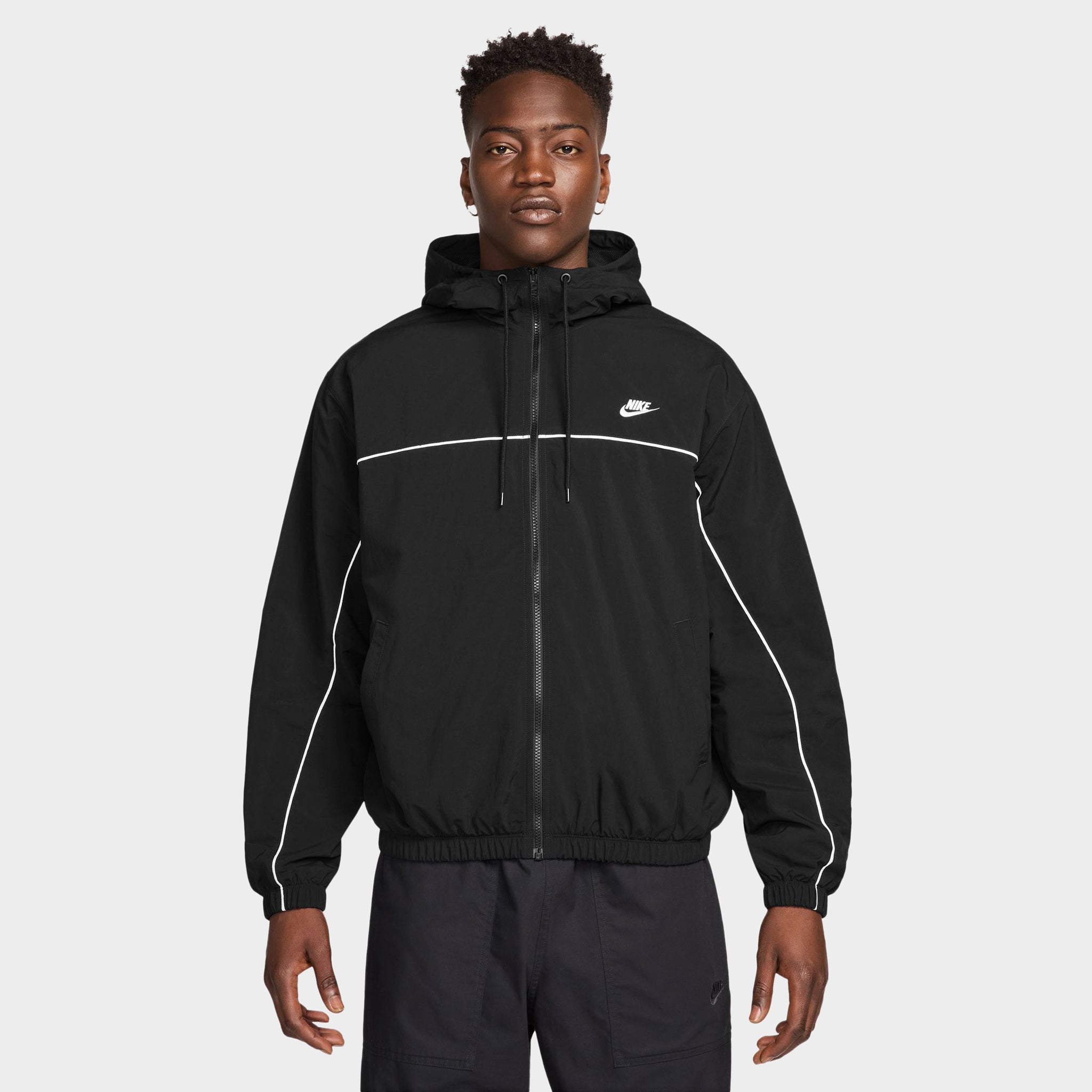 Nike Club Athlete Hooded Jacket Black / White - White – JD Sports