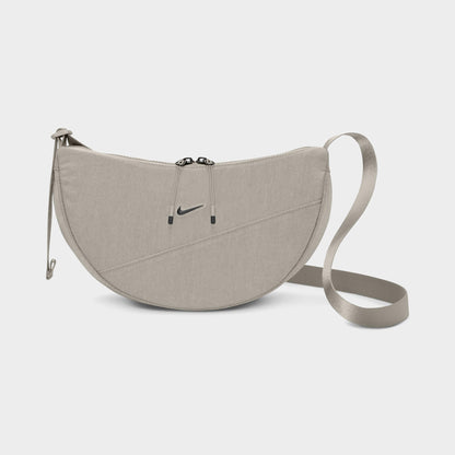 Nike Aura Croissant Sac à bandoulière Gris collégial / Argent mat