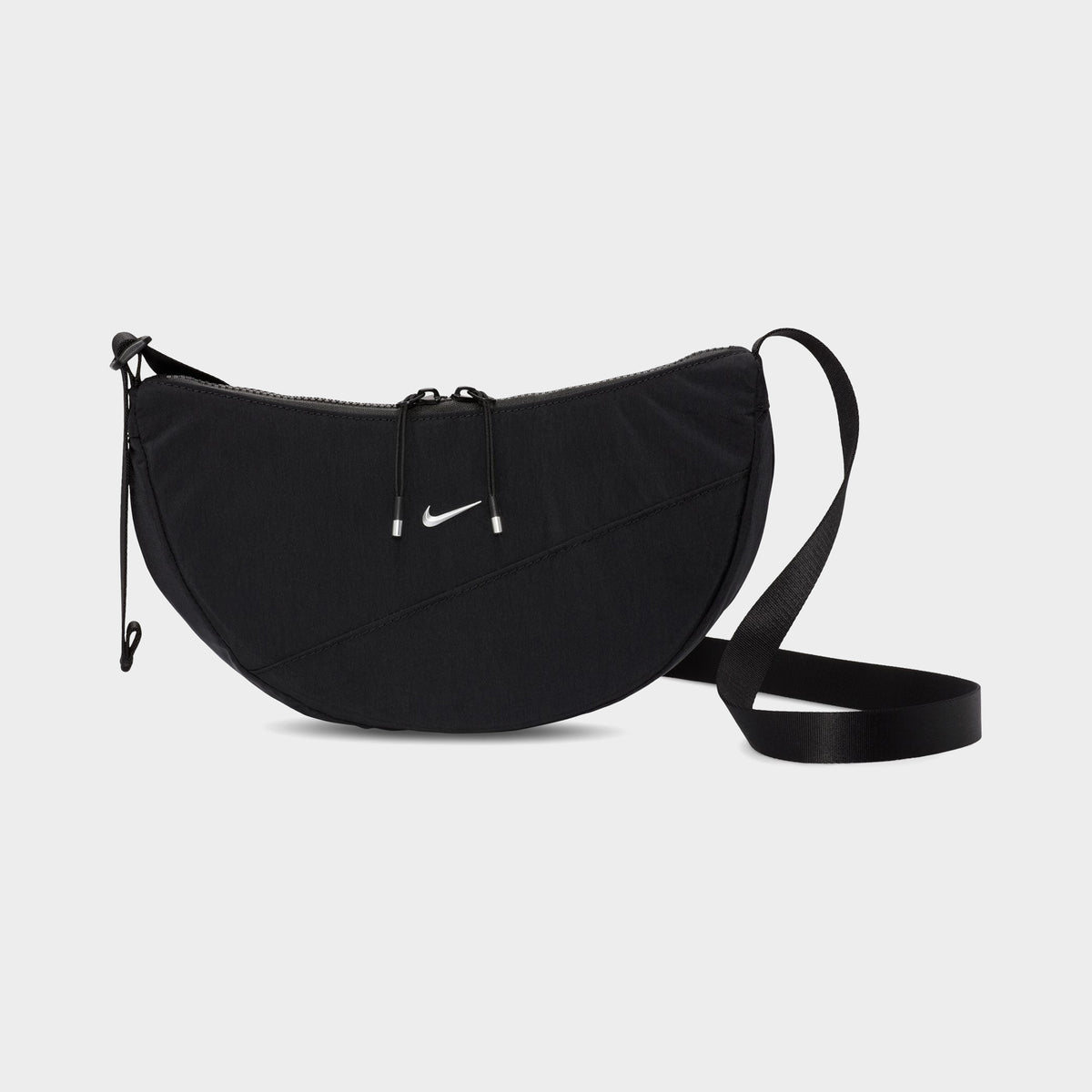 Nike Aura Croissant Sac à bandoulière Noir / Argent Mat