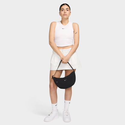 Nike Aura Croissant Sac à bandoulière Noir / Argent Mat