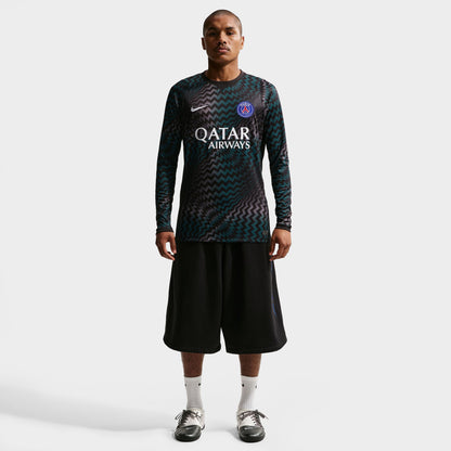 Nike PSG Manches Longues Maillot de Gardien de but / Noir