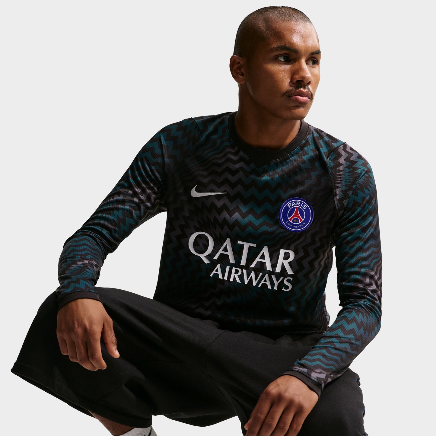 Nike PSG Manches Longues Maillot de Gardien de but / Noir