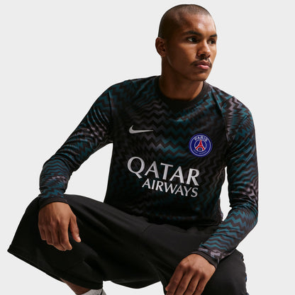 Nike PSG Manches Longues Maillot de Gardien de but / Noir
