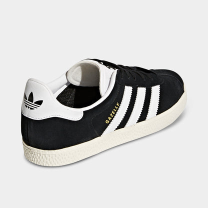 adidas Originals Juniors' Gazelle Core Black / Cloud White - Gold Metallic