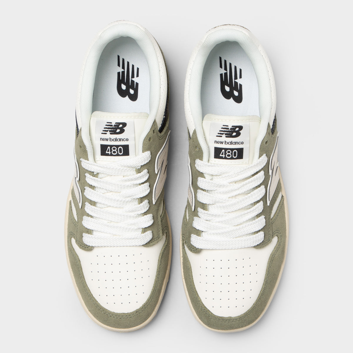 New Balance 480 Dark Oliveine / Sea Salt – JD Sports