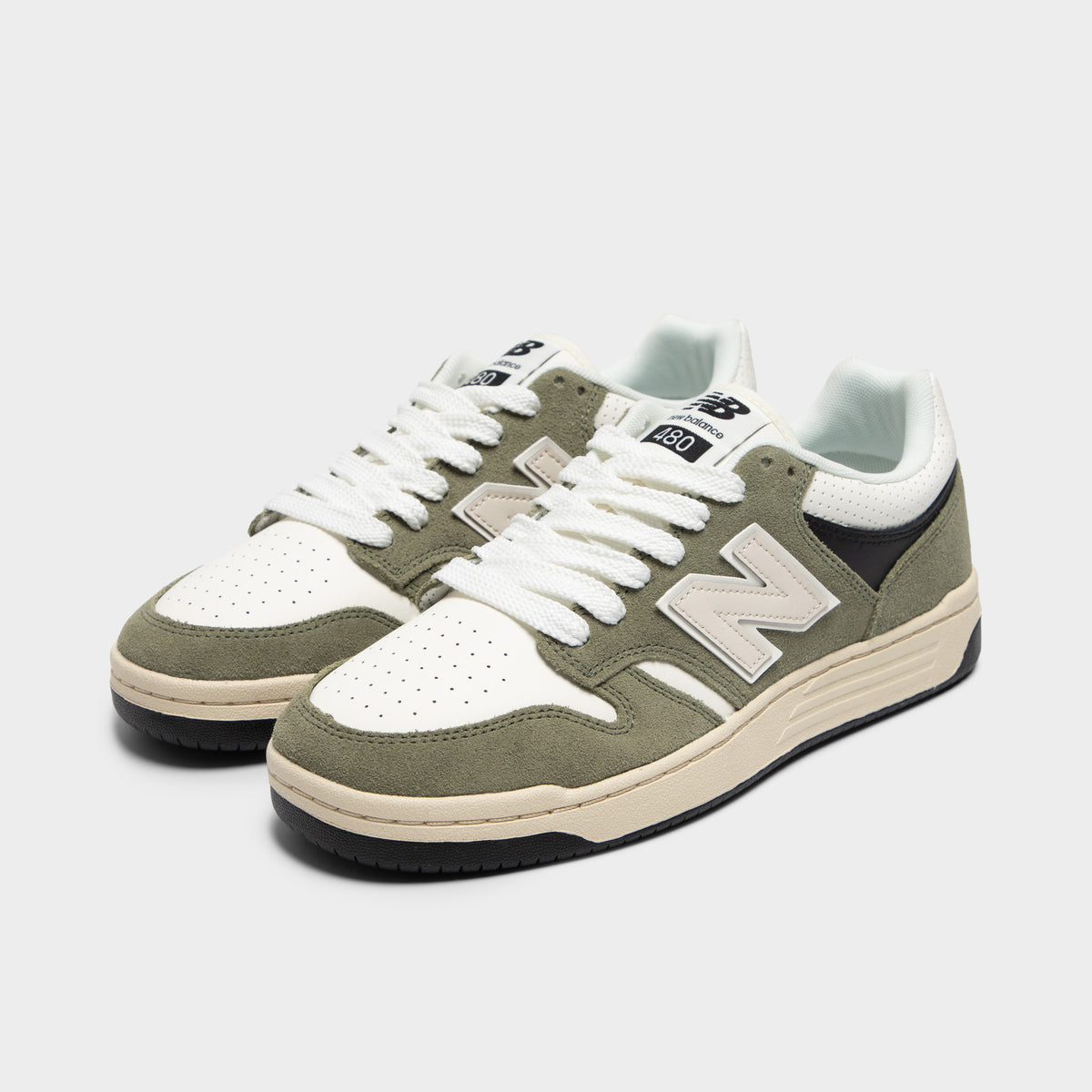 New Balance 480 Dark Oliveine / Sea Salt – JD Sports
