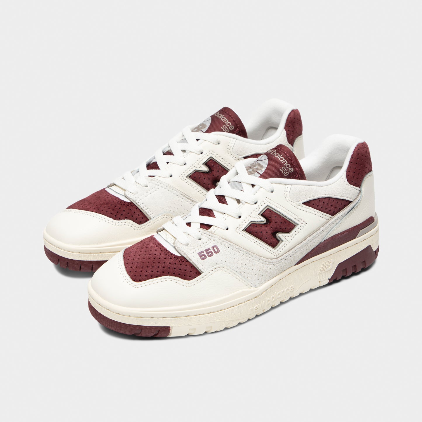 New Balance 550 Sea Salt / Classic Crimson
