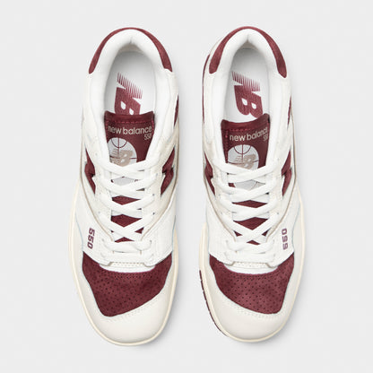 New Balance 550 Sea Salt / Classic Crimson