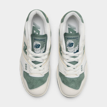 New Balance Women's 550 Sea Salt / Dark Juniper