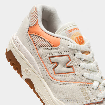 New Balance Women's 550 Sea Salt / Peach Nectar