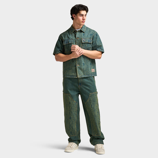 Criminal Damage Berkley Jean en denim Monogrammé  / Bleu sale