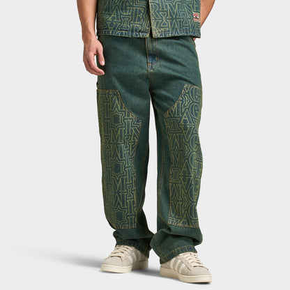 Criminal Damage Berkley Jean en denim Monogrammé  / Bleu sale