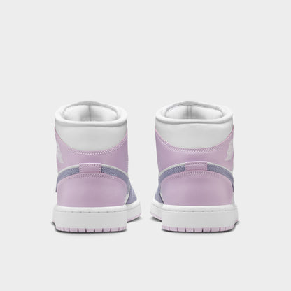 Jordan Women's 1 Mid Indigo Haze / Doll-White