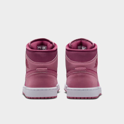Jordan Women's 1 Mid Desert Berry / Sweet Beet - White