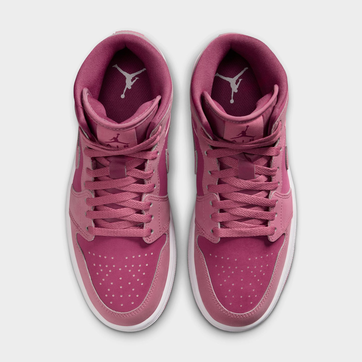 Jordan Women's 1 Mid Desert Berry / Sweet Beet - White