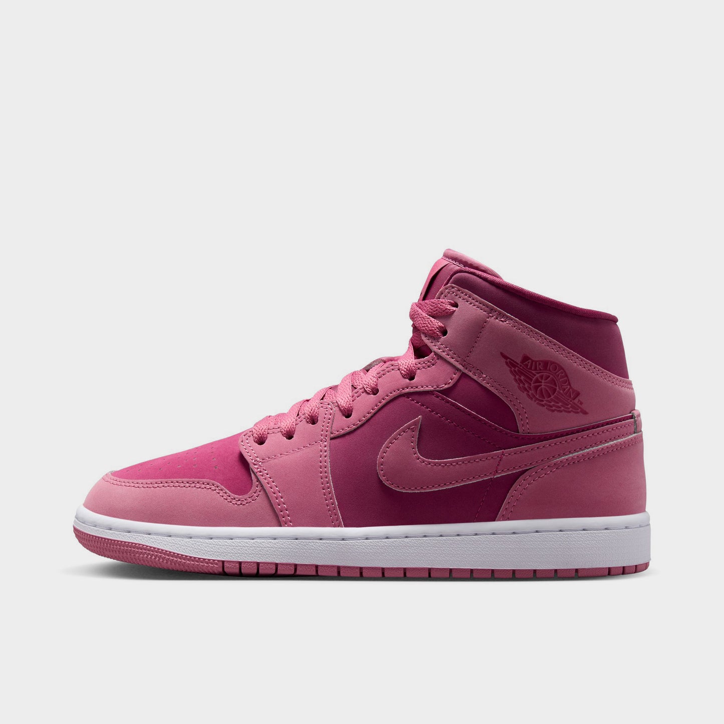 Jordan Women's 1 Mid Desert Berry / Sweet Beet - White