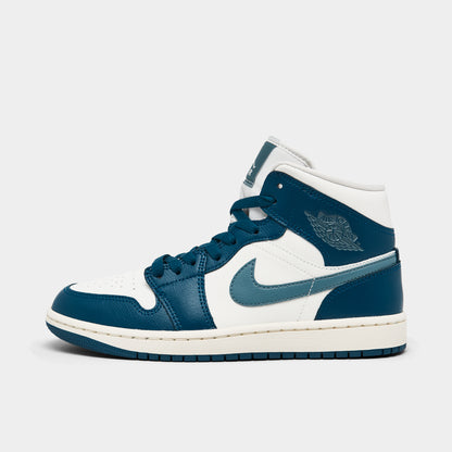 Jordan Femmes 1 Mid Sky J Bleu Français / Voile - Bleu Ozone