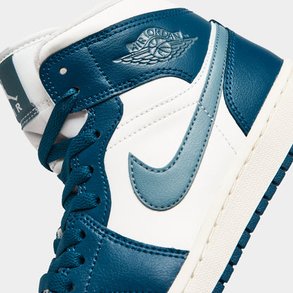Jordan Femmes 1 Mid Sky J Bleu Français / Voile - Bleu Ozone