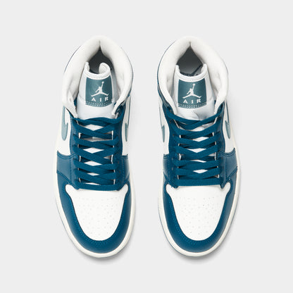 Jordan Femmes 1 Mid Sky J Bleu Français / Voile - Bleu Ozone
