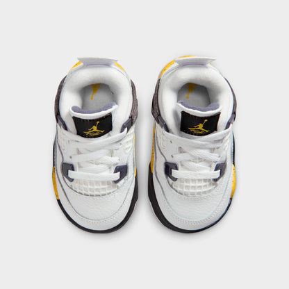 Jordan 4 Retro TD Blanc / Jaune Tour - Bleu Foncé