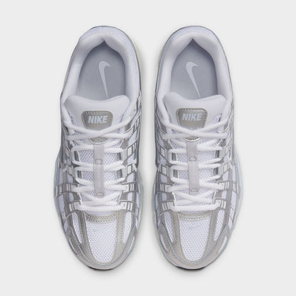 Nike Women's P-6000 White / Metallic Silver - Blue Tint