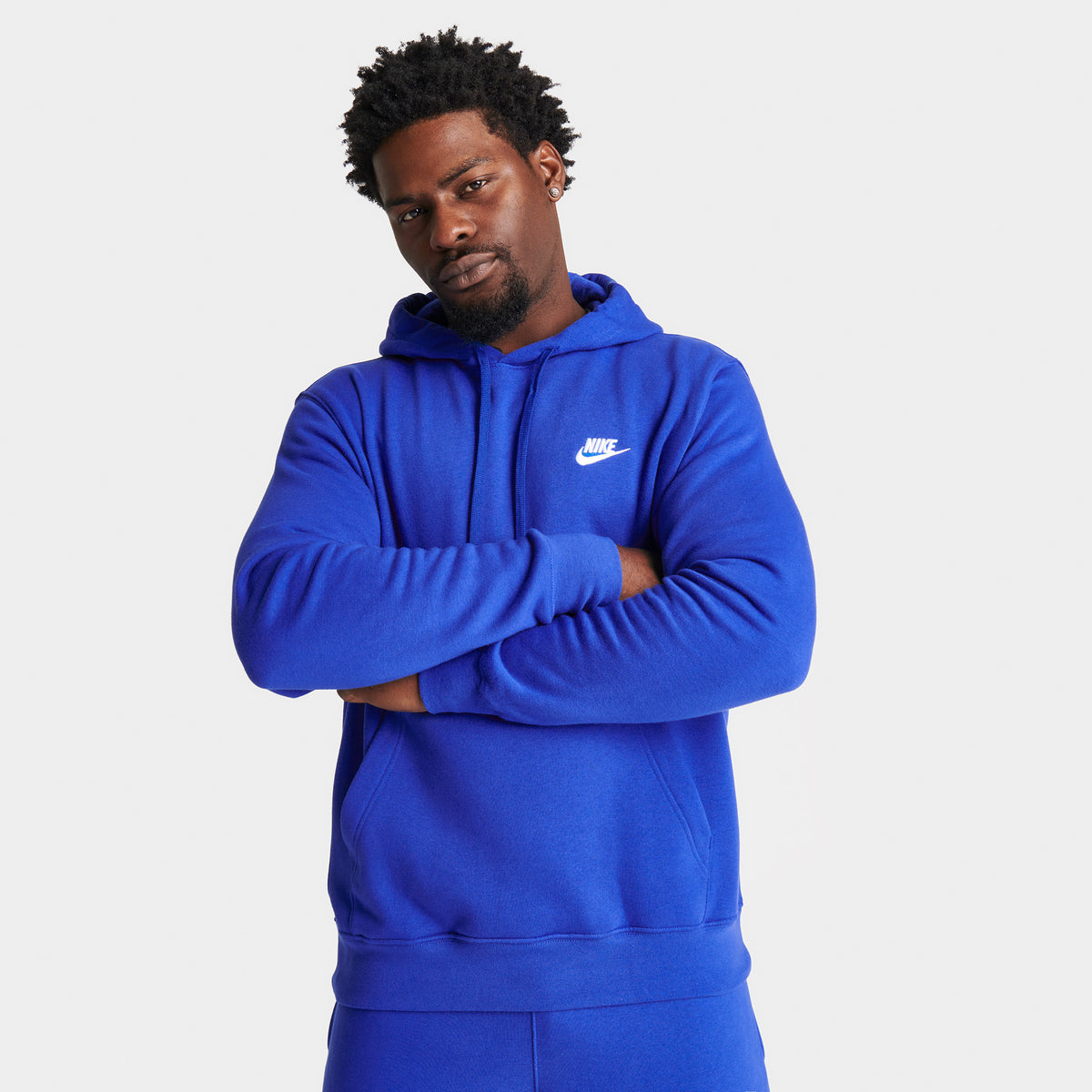 Nike Sportswear Club Fleece Pullover Hoodie Game Royal / White | JD Sports