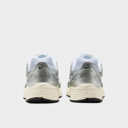 Nike P-6000 White / Black - Metallic Silver
