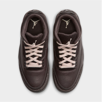 Jordan Femme 3 Retro Velours Marron / Blanc Perle - Tan Britannique Clair