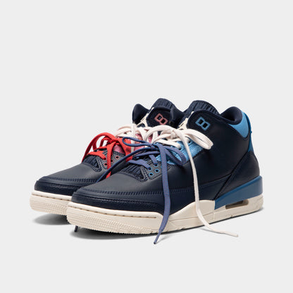 Jordan Femme 3 Retro Obsidian / Chalk - Rouge Piste
