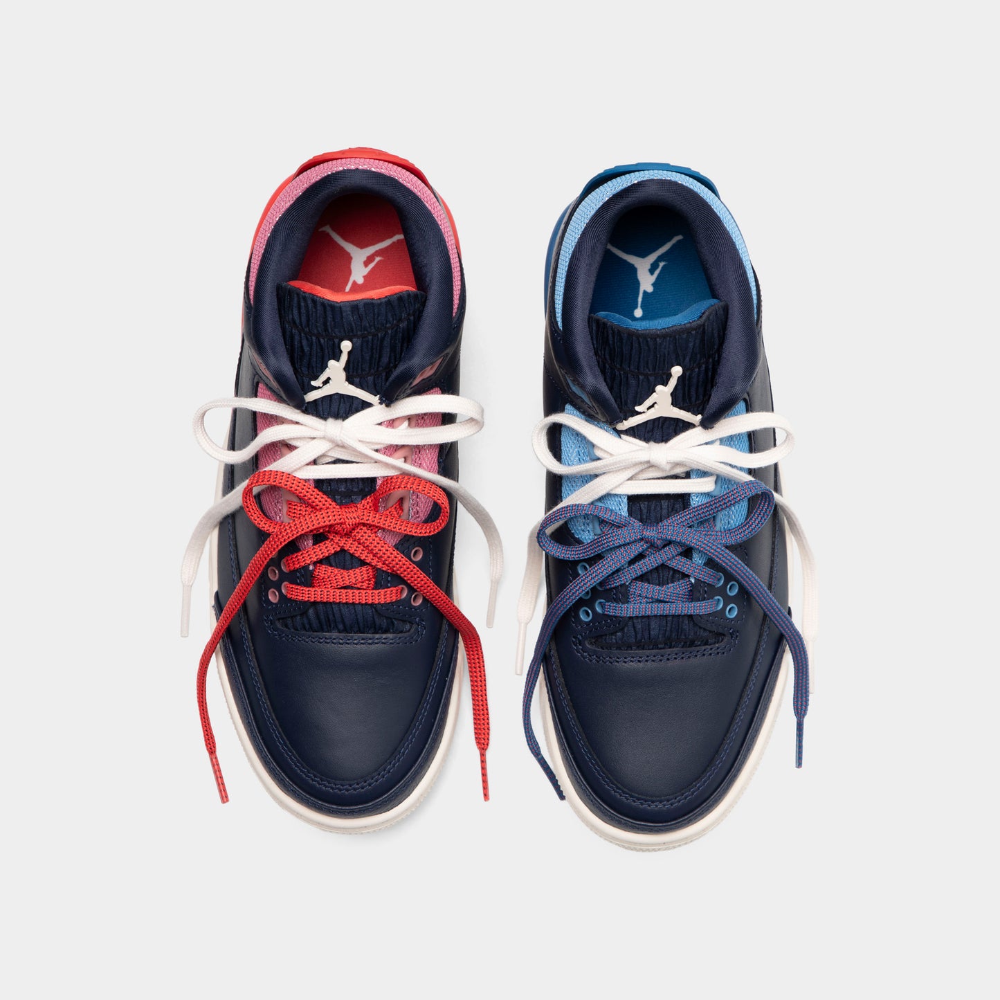 Jordan Femme 3 Retro Obsidian / Chalk - Rouge Piste