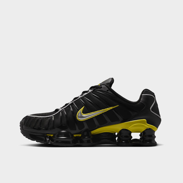 Nike Shox TL Noir Argent Metallique Jaune Dynamique JD Sports