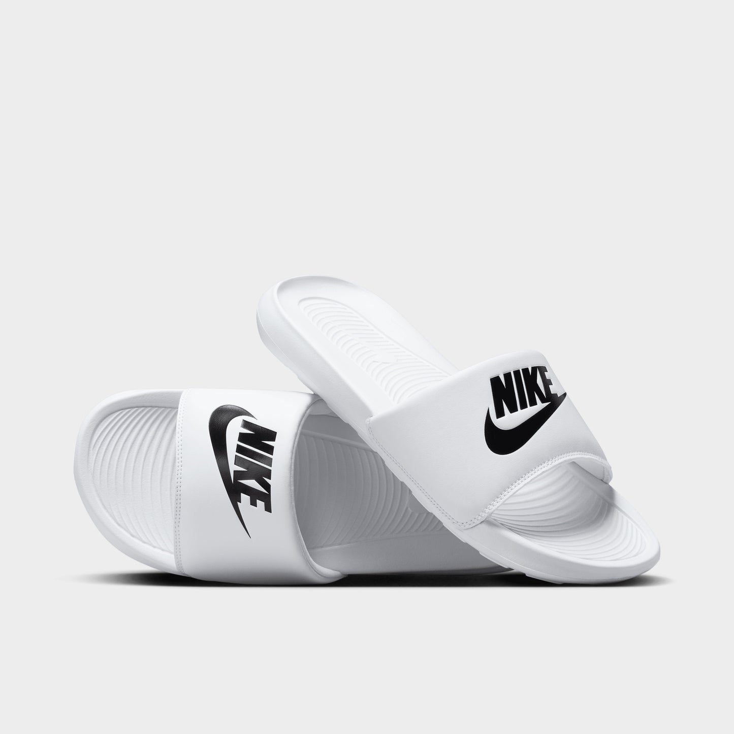 Nike Victori One Claquette Blanc / Noir - Blanc
