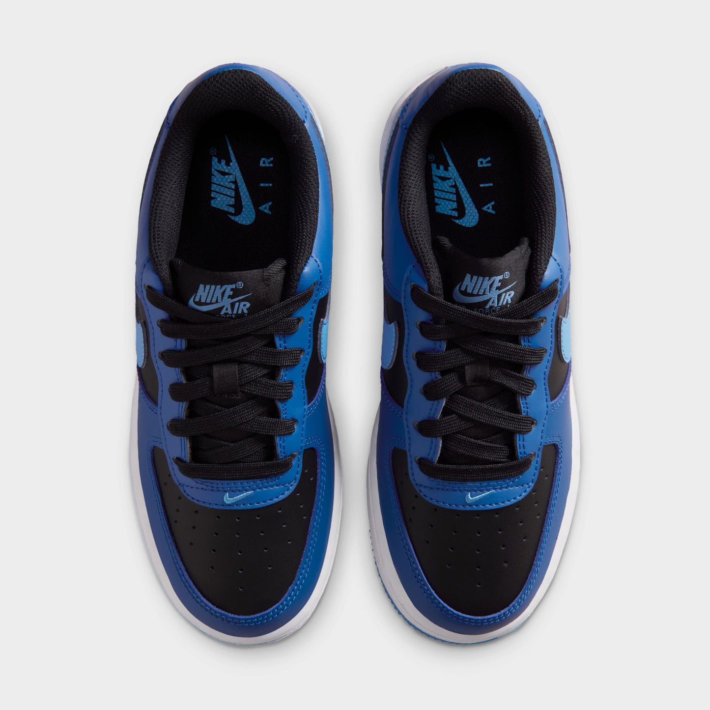 Nike Air Force 1 GS Black / Dutch Blue - Court Blue