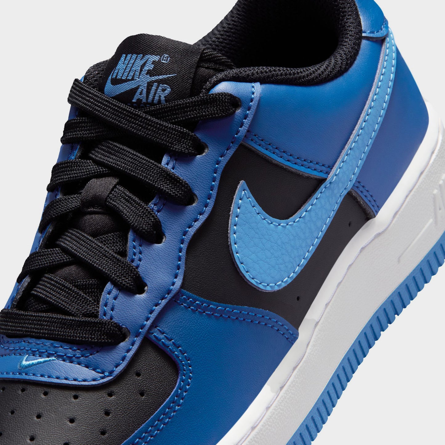 Nike Air Force 1 GS Black / Dutch Blue - Court Blue