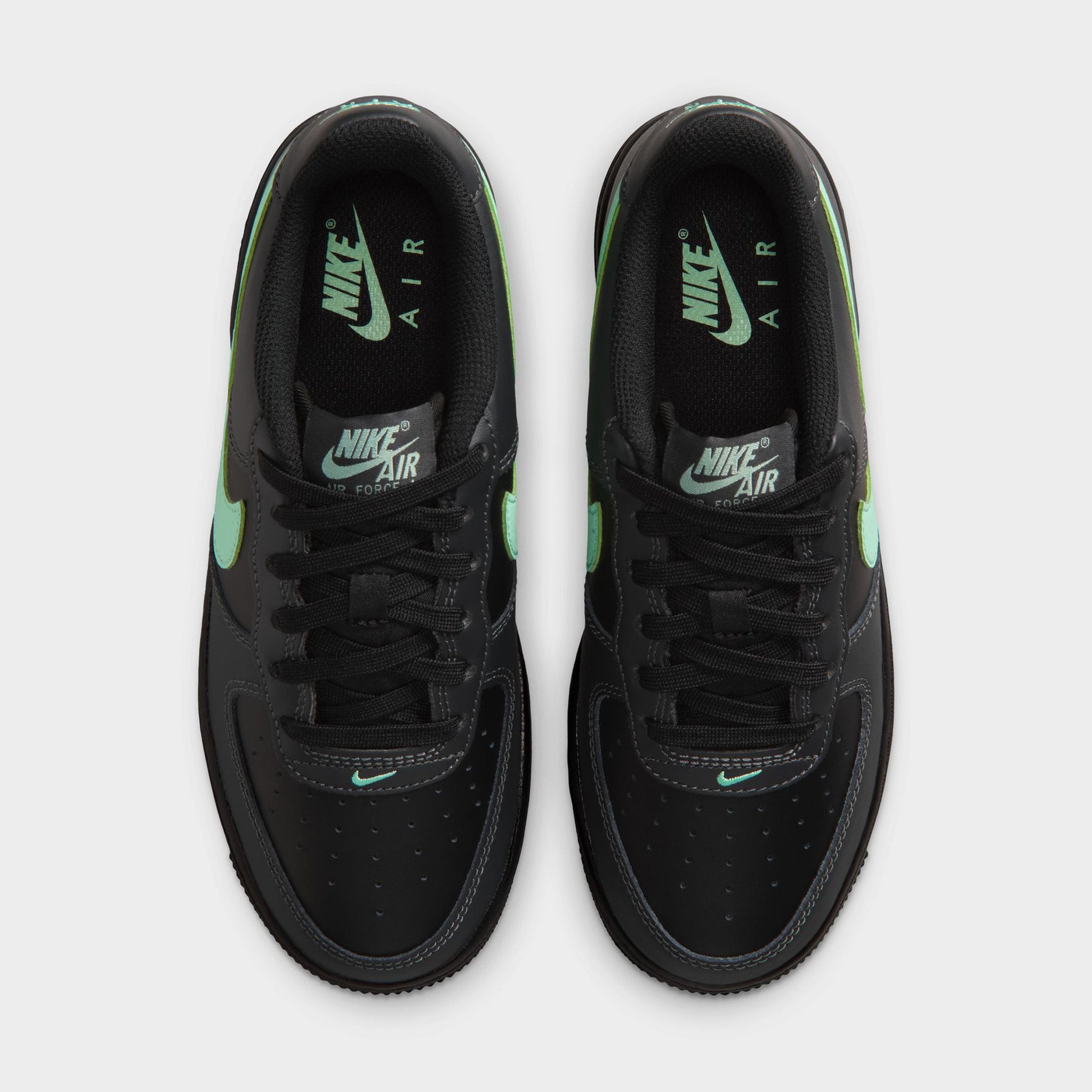 Nike Air Force 1 ブラック/グリーン Nike Air Force 1 GS Black / Arctic Green - Anthracite – JD Sports