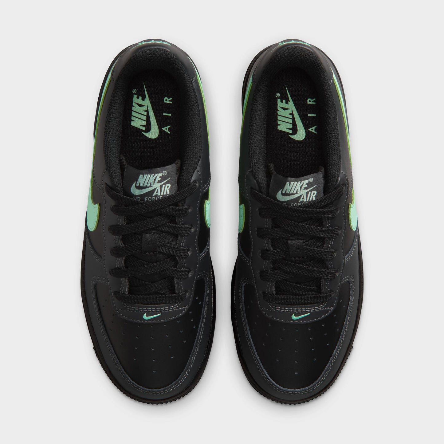 Nike Air Force 1 GS Black / Arctic Green - Anthracite