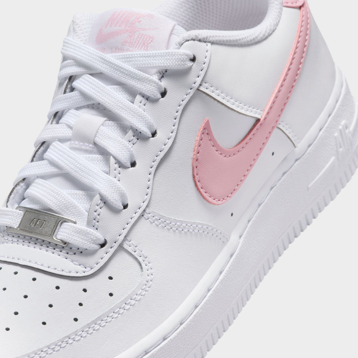 White Air Force Pastel Pink Nike Air Force GS White Medium Soft