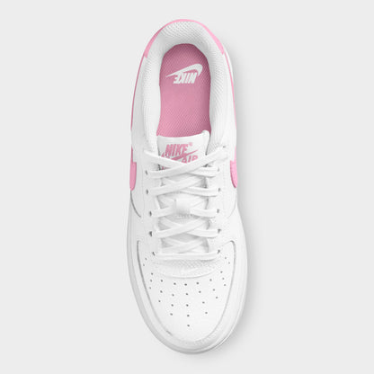 Nike Air Force 1 GS Blanc / Rose Rise - Blanc
