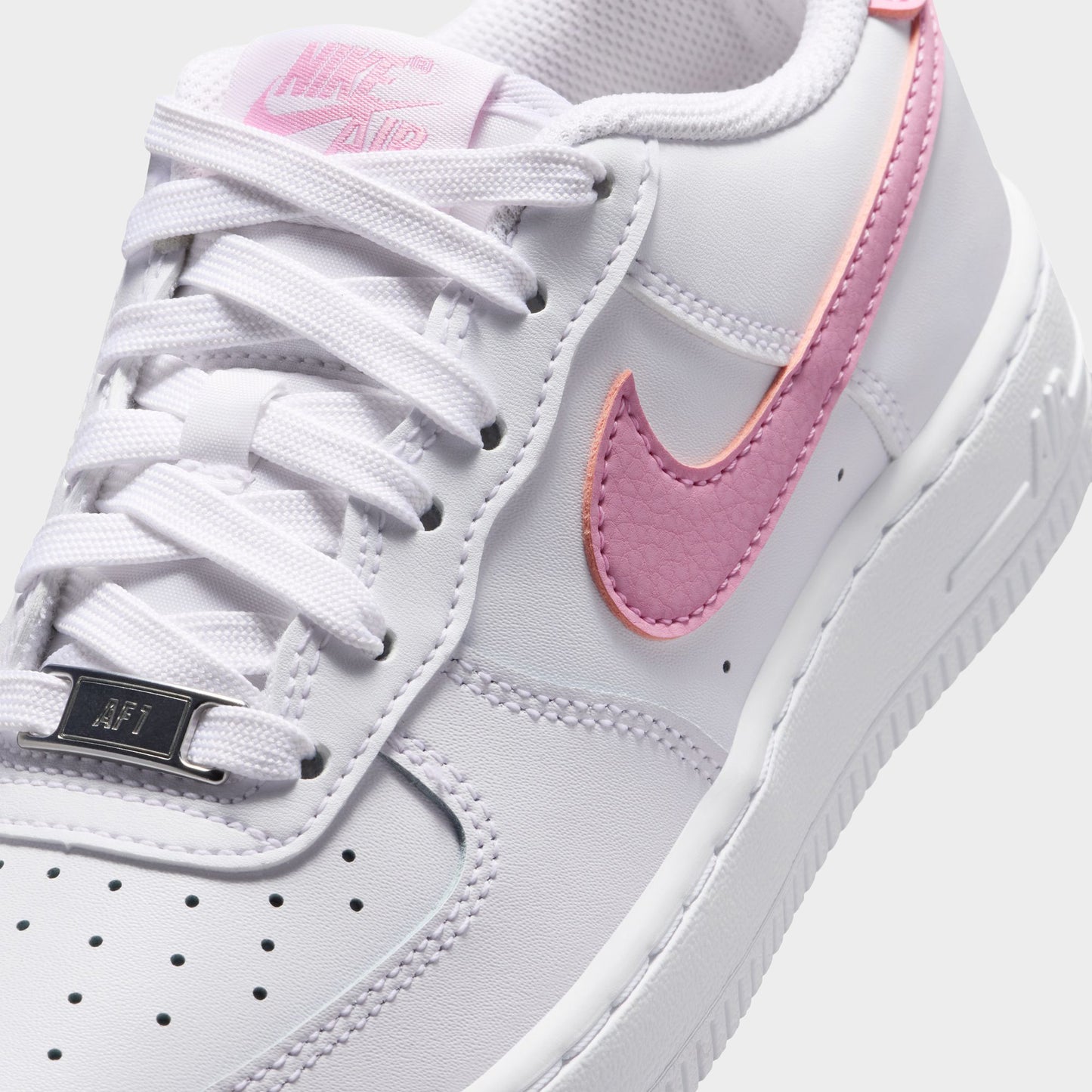 Nike Air Force 1 GS Blanc / Rose Rise - Blanc