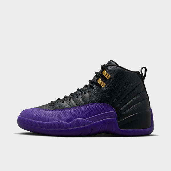 New jordan 12 cheap black and blue