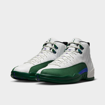 Jordan 12 Retro Summit White / Gorge Green - Fierce Purple